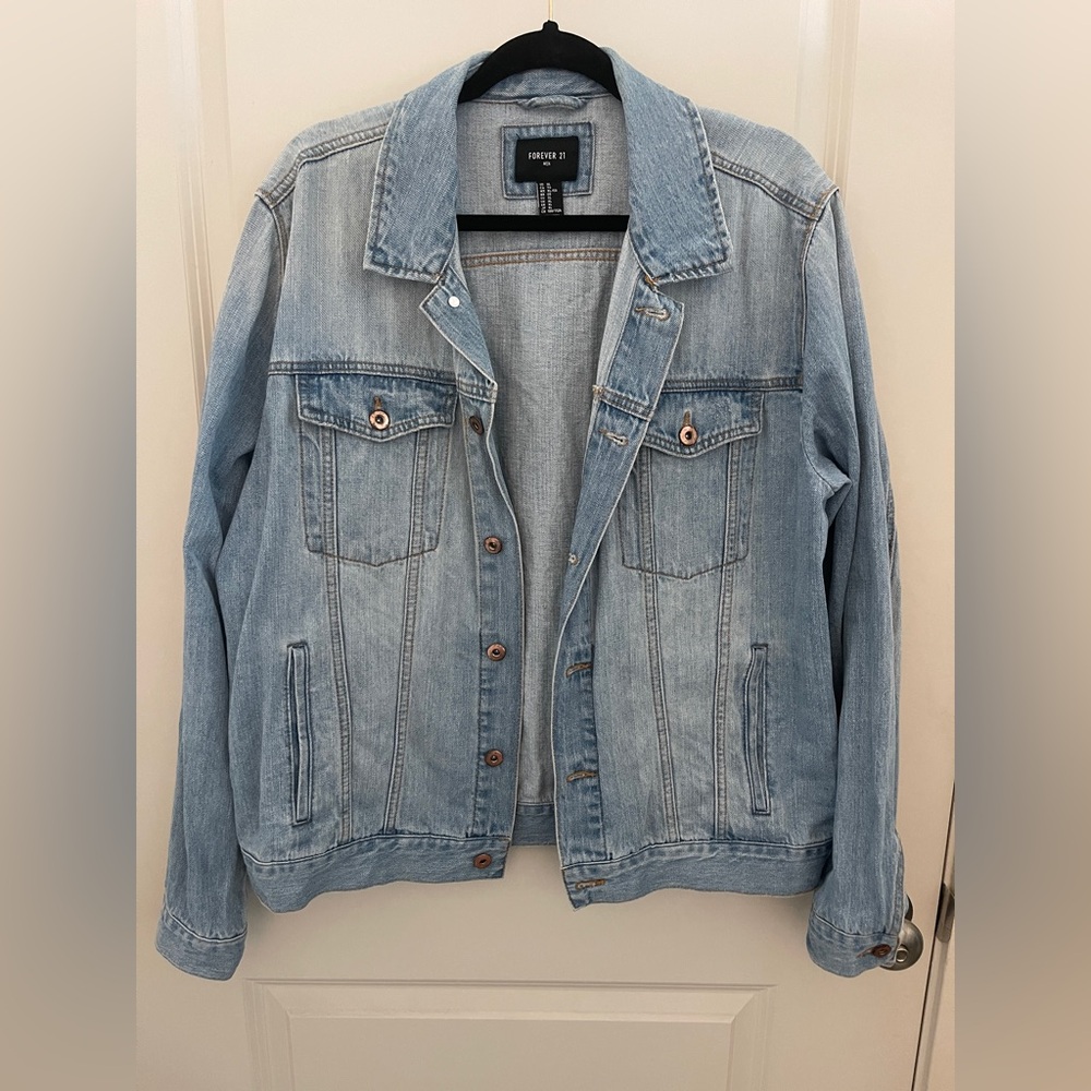 Forever 21 Classic Blue Denim Jacket | XL